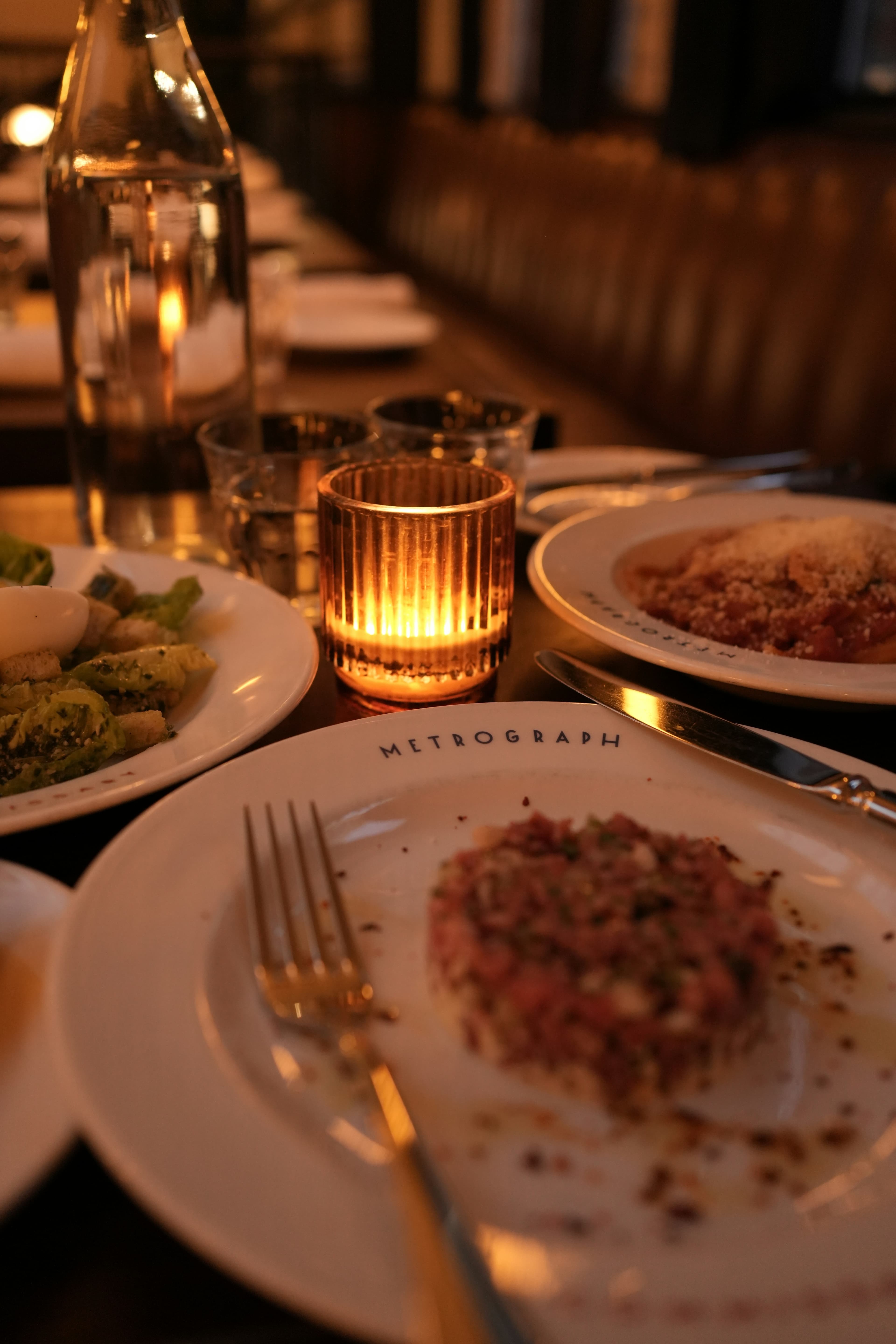 Mediterranean dish in warm light